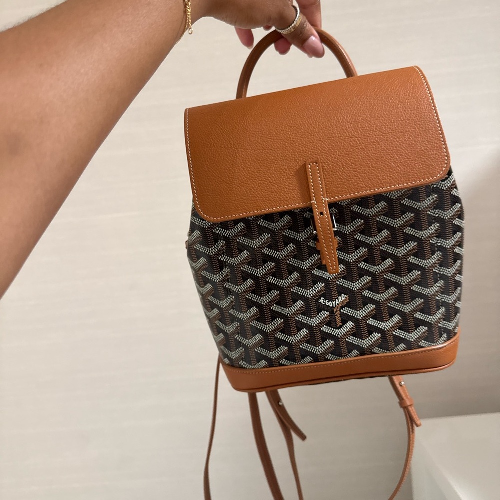 Goyard Tan and Black Women's Backpack